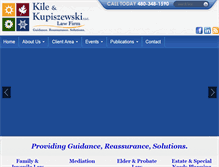 Tablet Screenshot of kilekuplaw.com